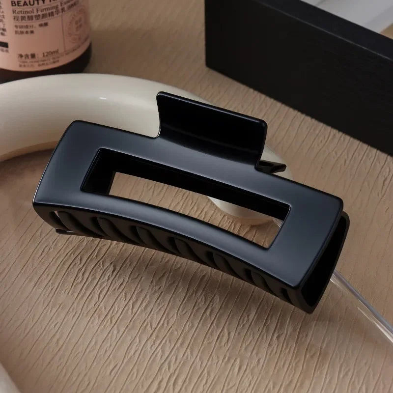 Chic Matte Soft Silicon Shark Hair Clip