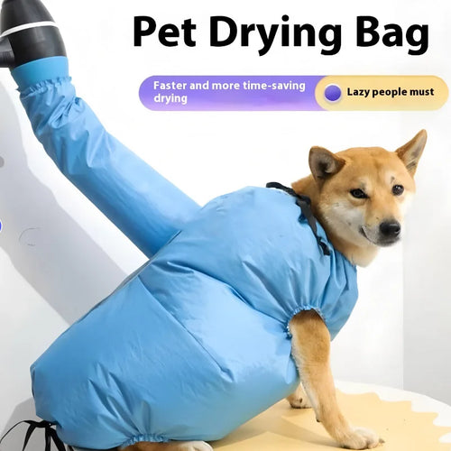 Portable Foldable Pet Drying Bag Folding Dog Hair Dryer Box Blow Pet Bellows Grooming Bag Pet Supplies Pet Hair Drying Clothes
