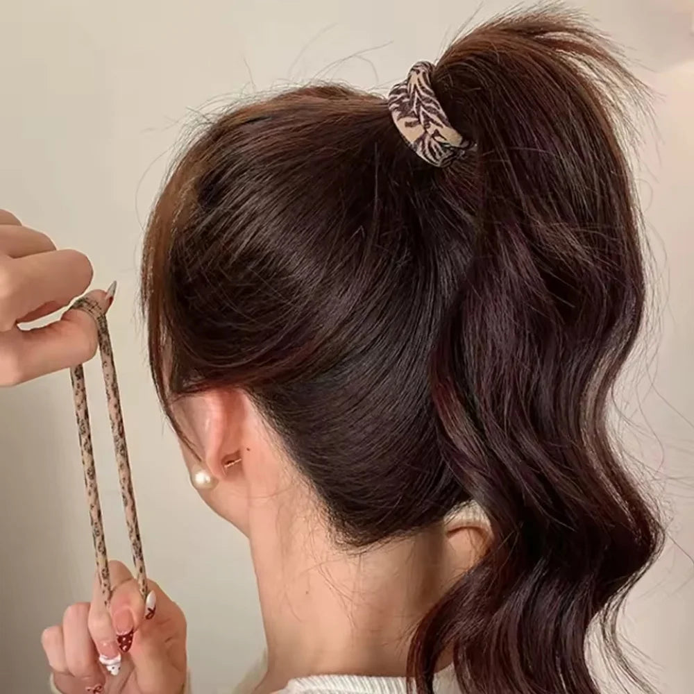 Leopard Print Hair Tie