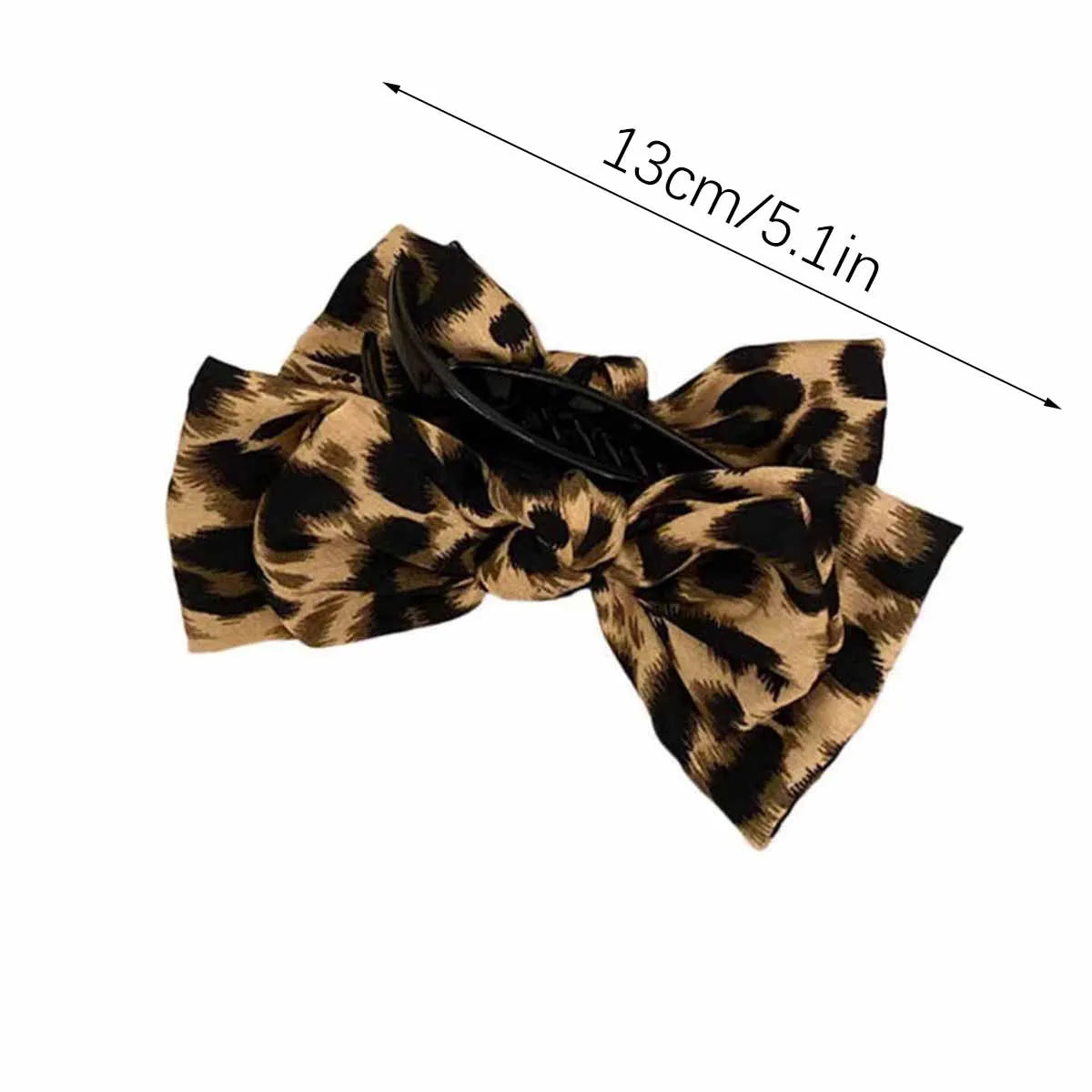 Vintage Leopard Print Bow