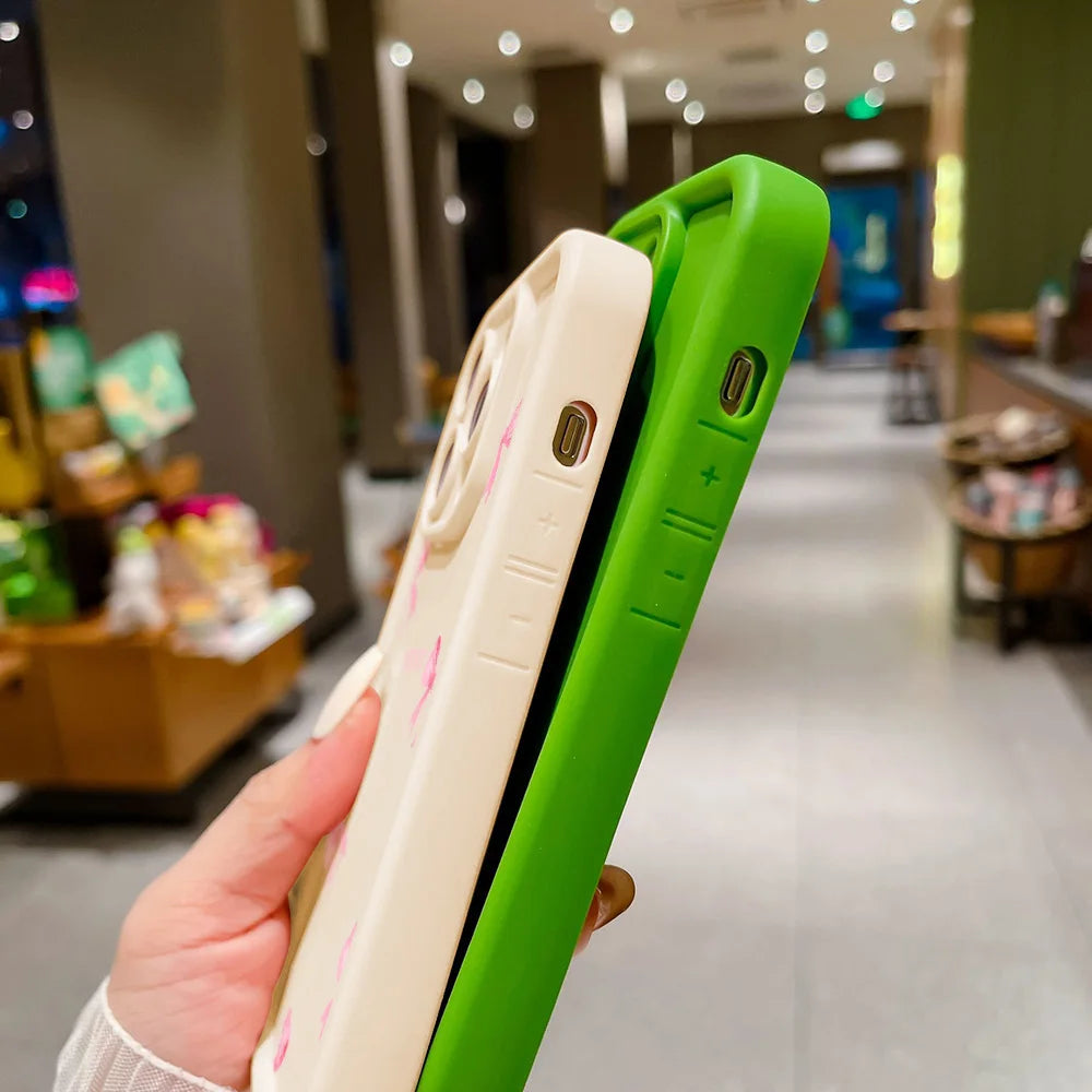 Cute Pink Bowknot Bow Phone Case For iPhone 11 Case iPhone 13 14 15 12 17 16 Pro Max X XR XS 7 8 Plus SE Protective Cover Funda