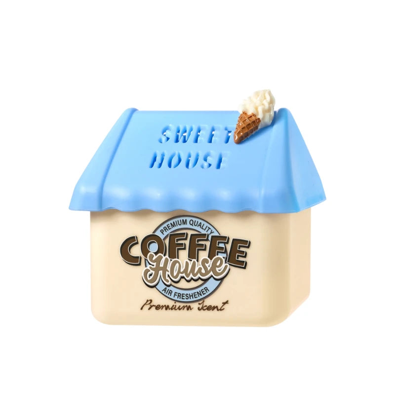 140g Solid Fragrance,Ice Cream Coffee Vanilla Gourmet Scent Bathroom Toilet Deodorant,Musk/Caramel/Milky Aroma Car Air Freshener