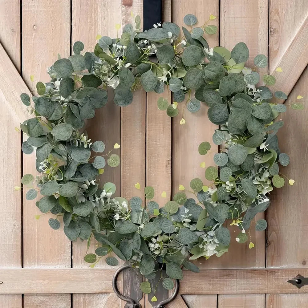 1.8m Artificial Flowers Eucalyptus Garland Greenery Fake Hanging Vines for Weddings Home Garden Outdoor Garden Arch Wall Decor