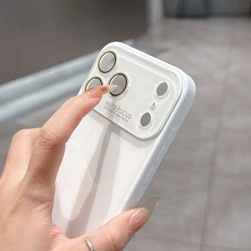 2026 NEW Ice Feeling Tempered Glass Case For iPhone 17 Pro Max 16 Plus 15 14 13 12 Air Phone With Lens Glass Protective Cover