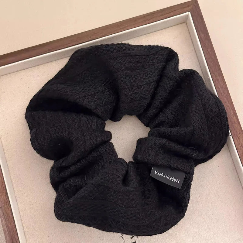 Vintage Knitting Pattern Large Scrunchie