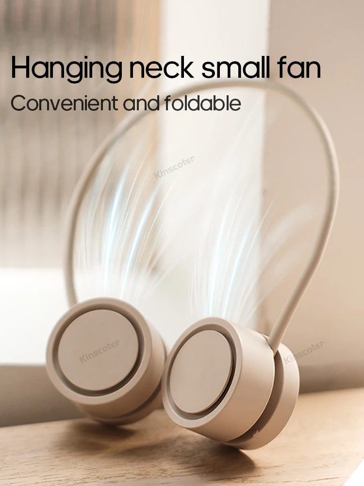 Gleelush 2026 Foldable Hands-Free 360 Neck Fan