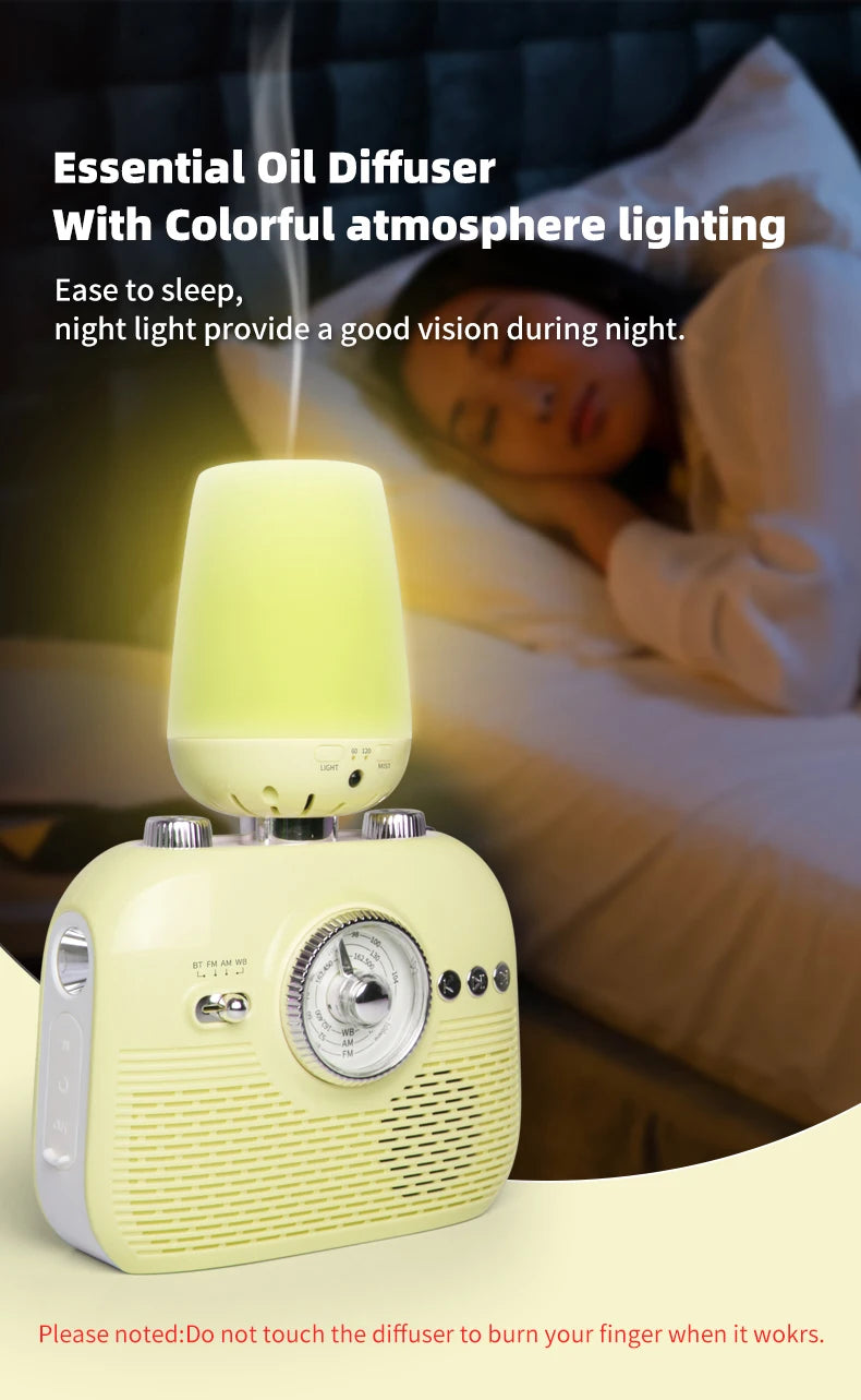 The Gleelush Home Station — 9-in-1 Bluetooth Radio, Diffuser & Emergency Prep