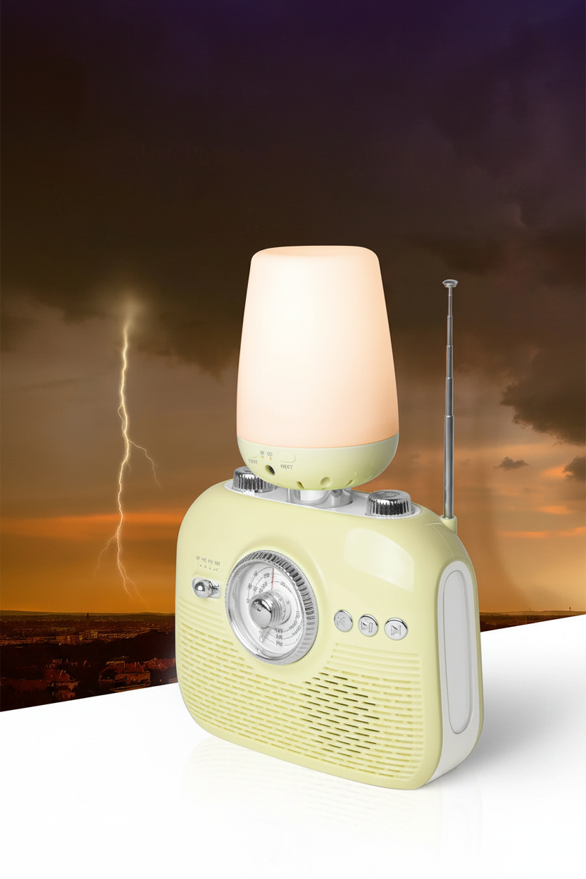 The Gleelush Home Station — 9-in-1 Bluetooth Radio, Diffuser & Emergency Prep