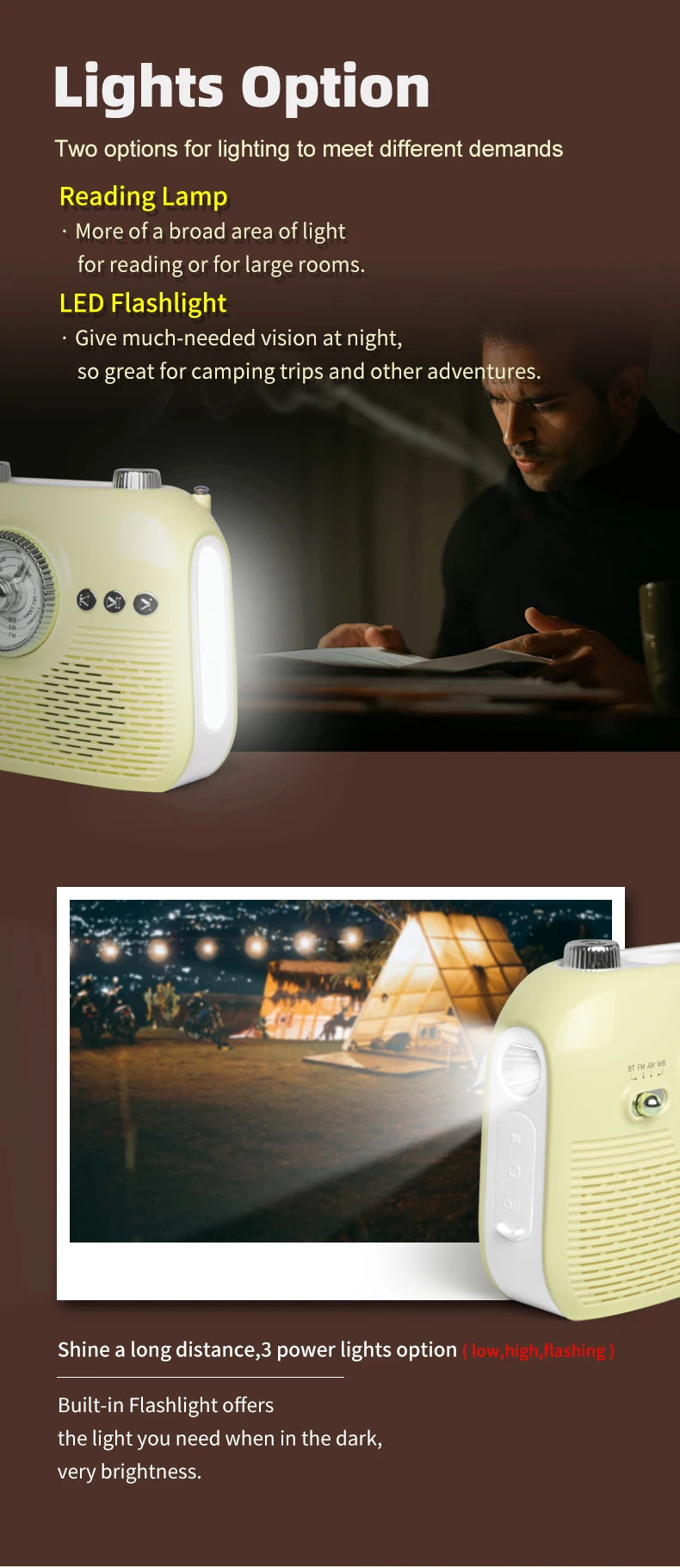 The Gleelush Home Station — 9-in-1 Bluetooth Radio, Diffuser & Emergency Prep