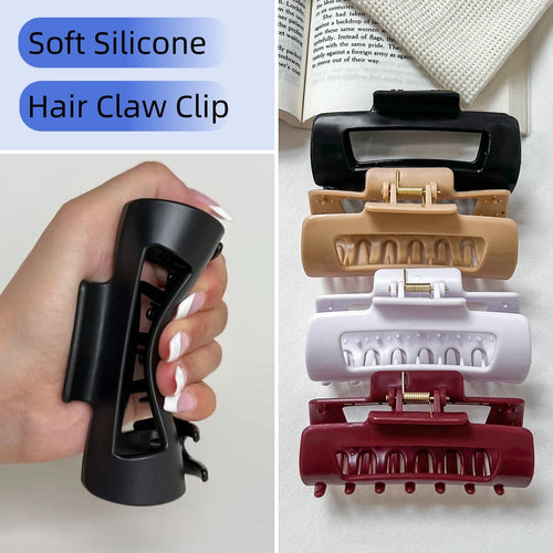 Soft Silicone Hair Claw Clip