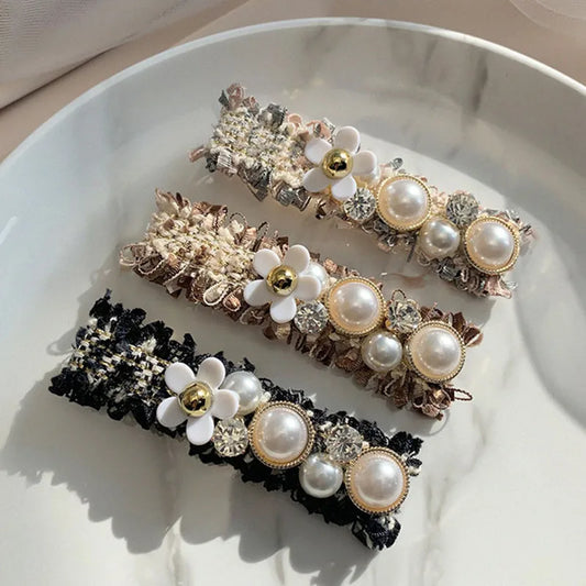 Glam Pearl Hair Clips Set