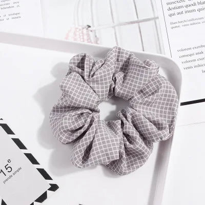 Striped Comfort Hair Scrunchie Set