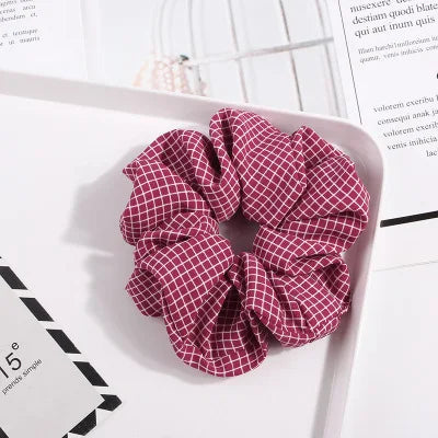 Striped Comfort Hair Scrunchie Set