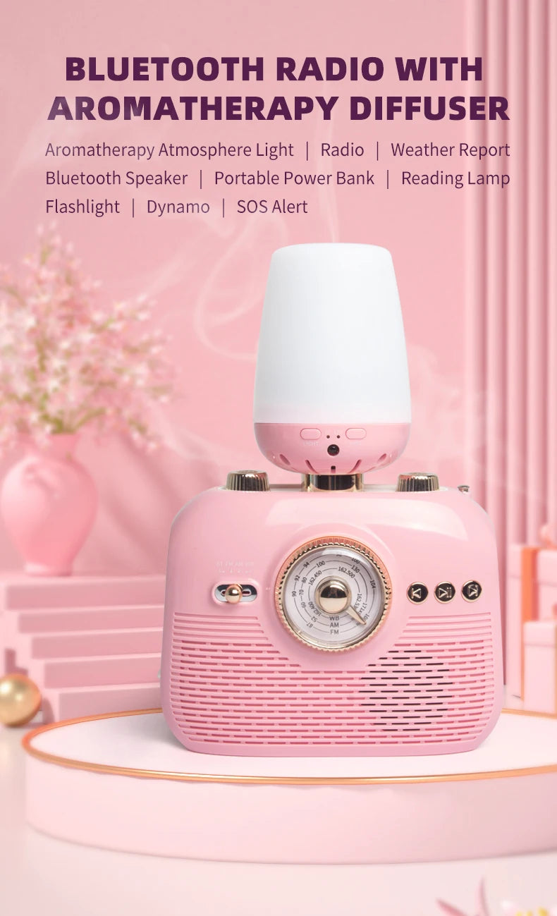 The Gleelush Home Station — 9-in-1 Bluetooth Radio, Diffuser & Emergency Prep