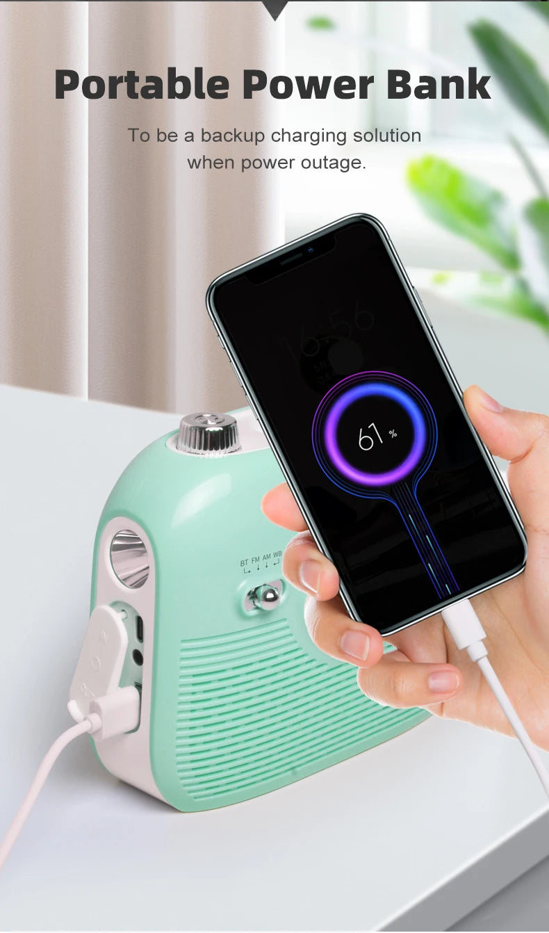 The Gleelush Home Station — 9-in-1 Bluetooth Radio, Diffuser & Emergency Prep